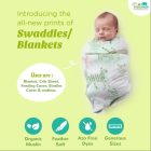 jungle print swaddle baby